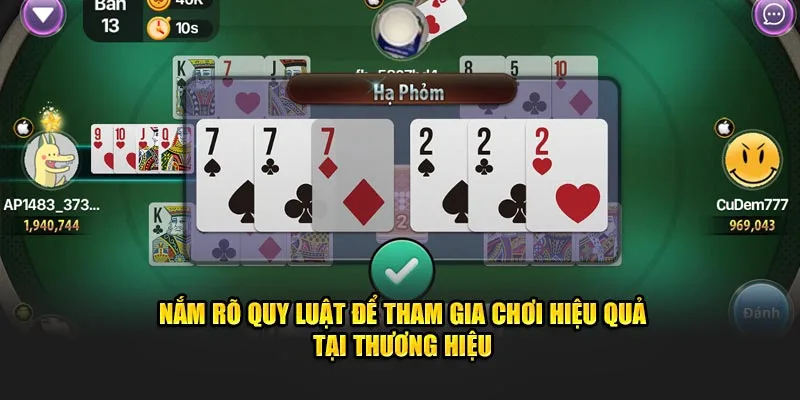 Nắm rõ quy luật để tham gia chơi tại okking